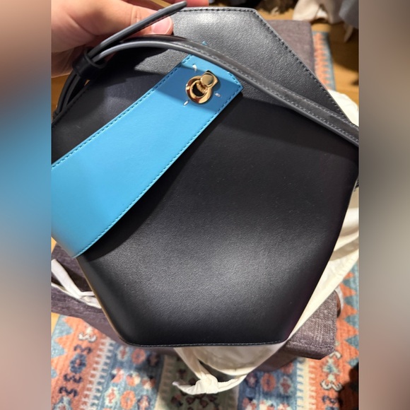 Danse Lente black and blue bucket bag